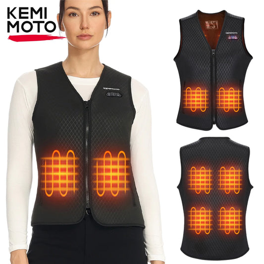 Electric Warming Vest Heated Jacket Men Women Winter Warm USB Electric Thermal Jacket for Outdoor Motorcycle Riding Cycling Gear
