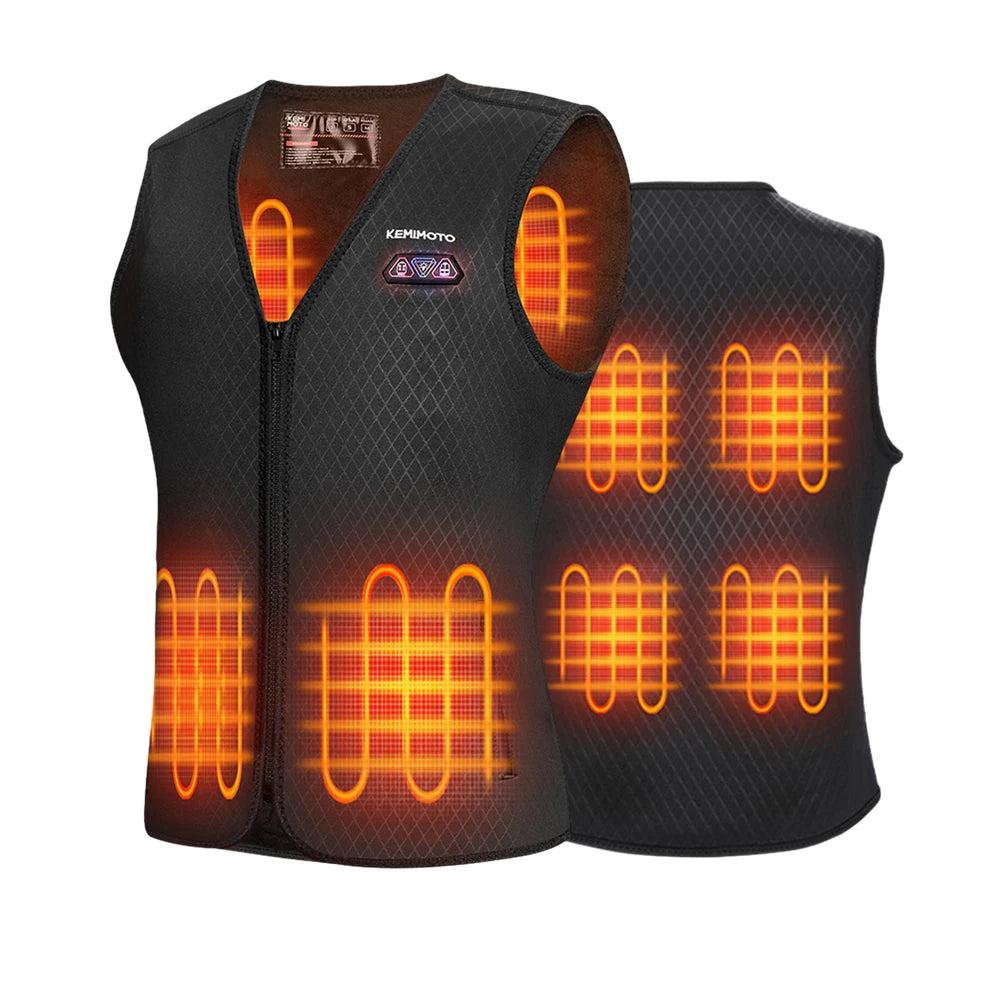 Electric Warming Vest Heated Jacket Men Women Winter Warm USB Electric Thermal Jacket for Outdoor Motorcycle Riding Cycling Gear