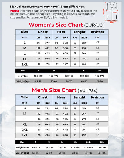 Electric Warming Vest Heated Jacket Men Women Winter Warm USB Electric Thermal Jacket for Outdoor Motorcycle Riding Cycling Gear