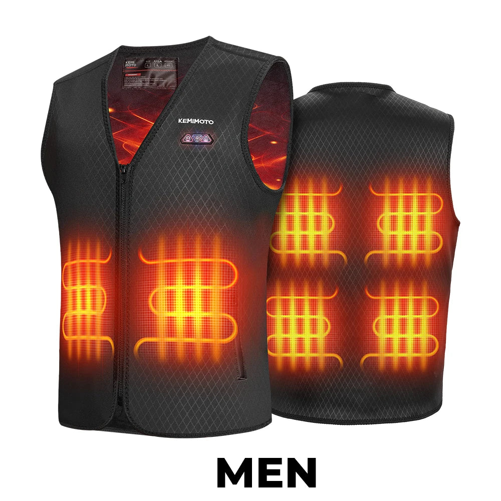 Electric Warming Vest Heated Jacket Men Women Winter Warm USB Electric Thermal Jacket for Outdoor Motorcycle Riding Cycling Gear