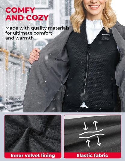 Electric Warming Vest Heated Jacket Men Women Winter Warm USB Electric Thermal Jacket for Outdoor Motorcycle Riding Cycling Gear
